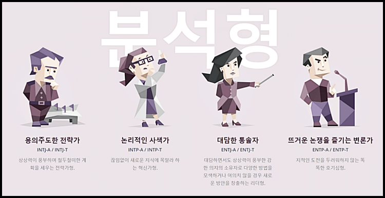 MBTI-성격유형-분석형-특징-인포그래픽