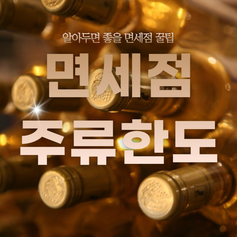 면세점 주류 한도 알아보기@뮤큐