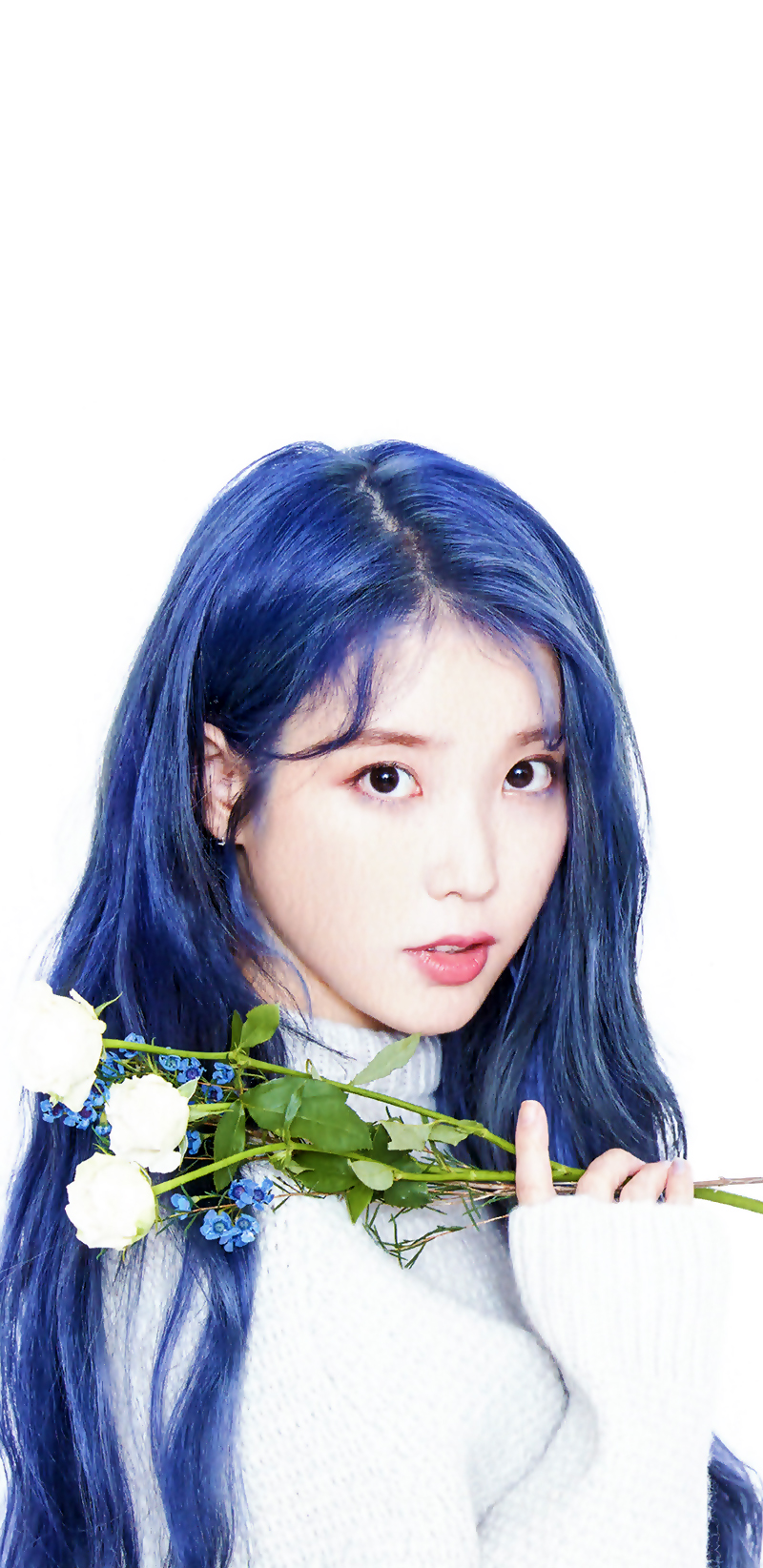 kpop blue hair