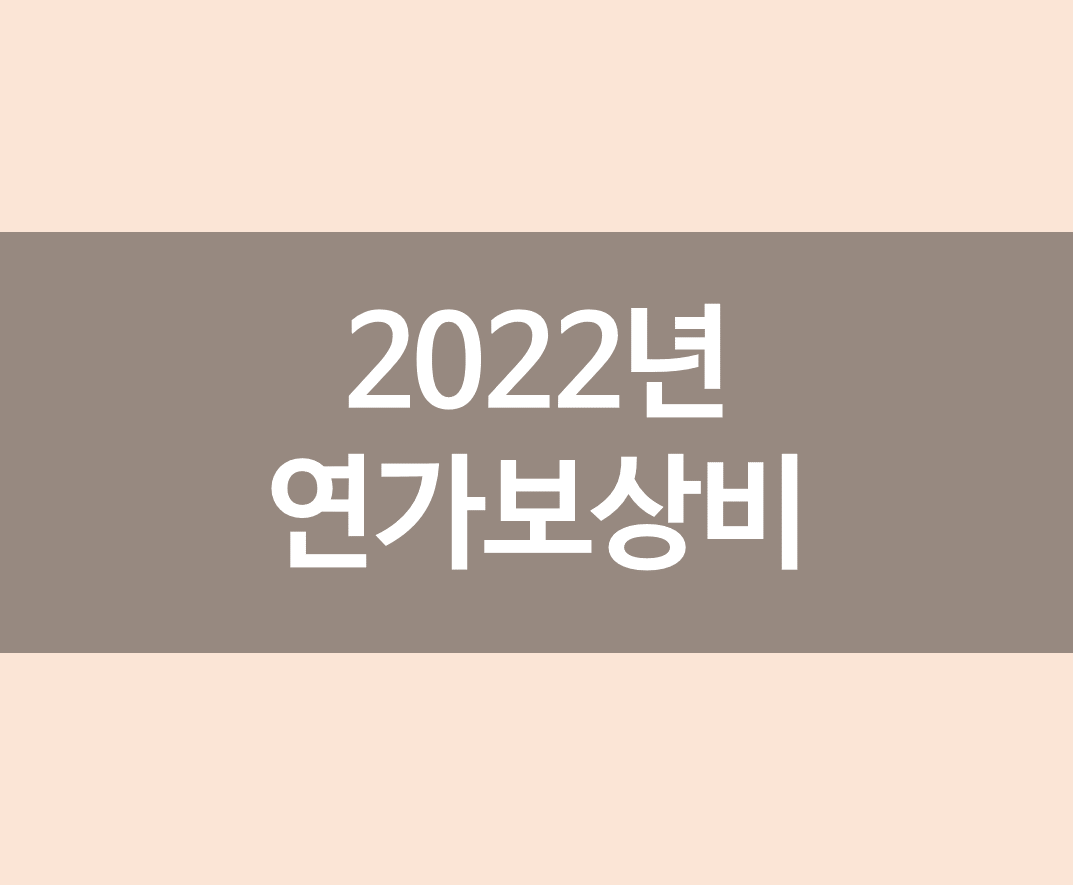 2022년 연가보상비