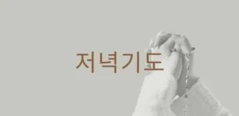 천주교 저녁기도문 모음 10선_2