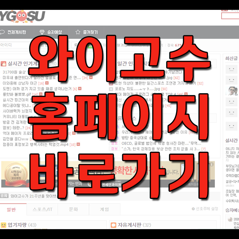  와이고수 바로가기