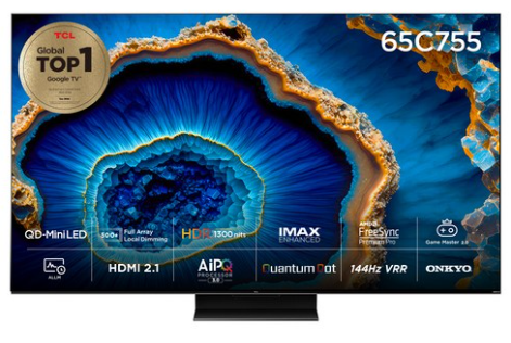  65C755 TCL 4K UHD QD Mini LED 안드로이드12 TV 추천 구매정보 알아보기