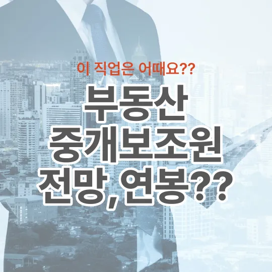 부동산-중개보조원-연봉과-전망-알아보기