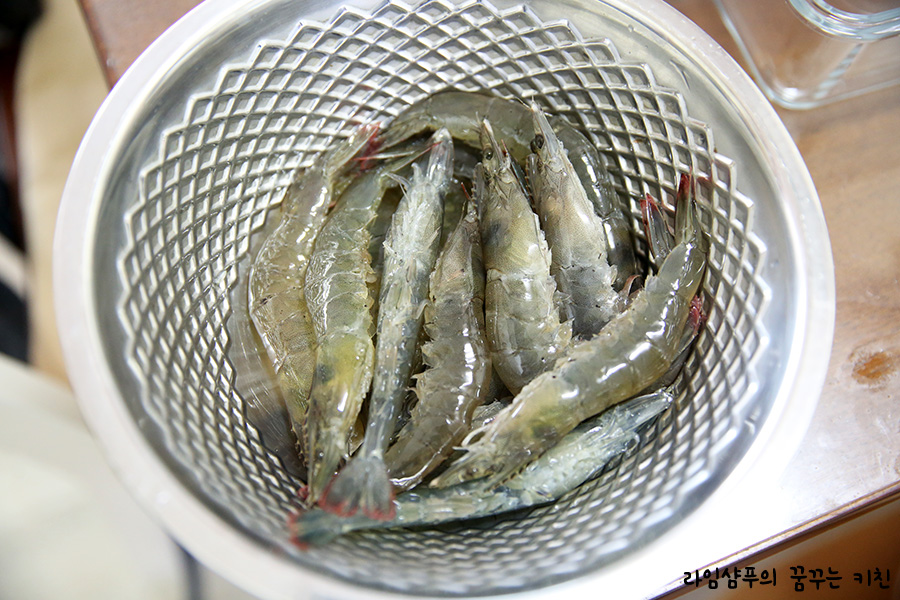 생새우 새우손질 흰다리새우 요리 2