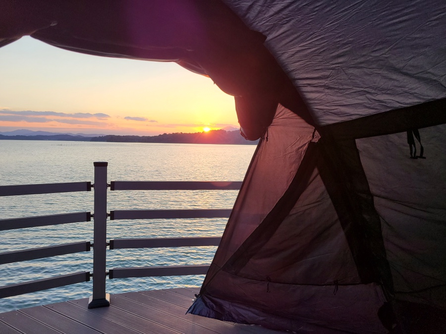 스노우 라인 새턴 쉘터 우리의 첫 텐트! 11