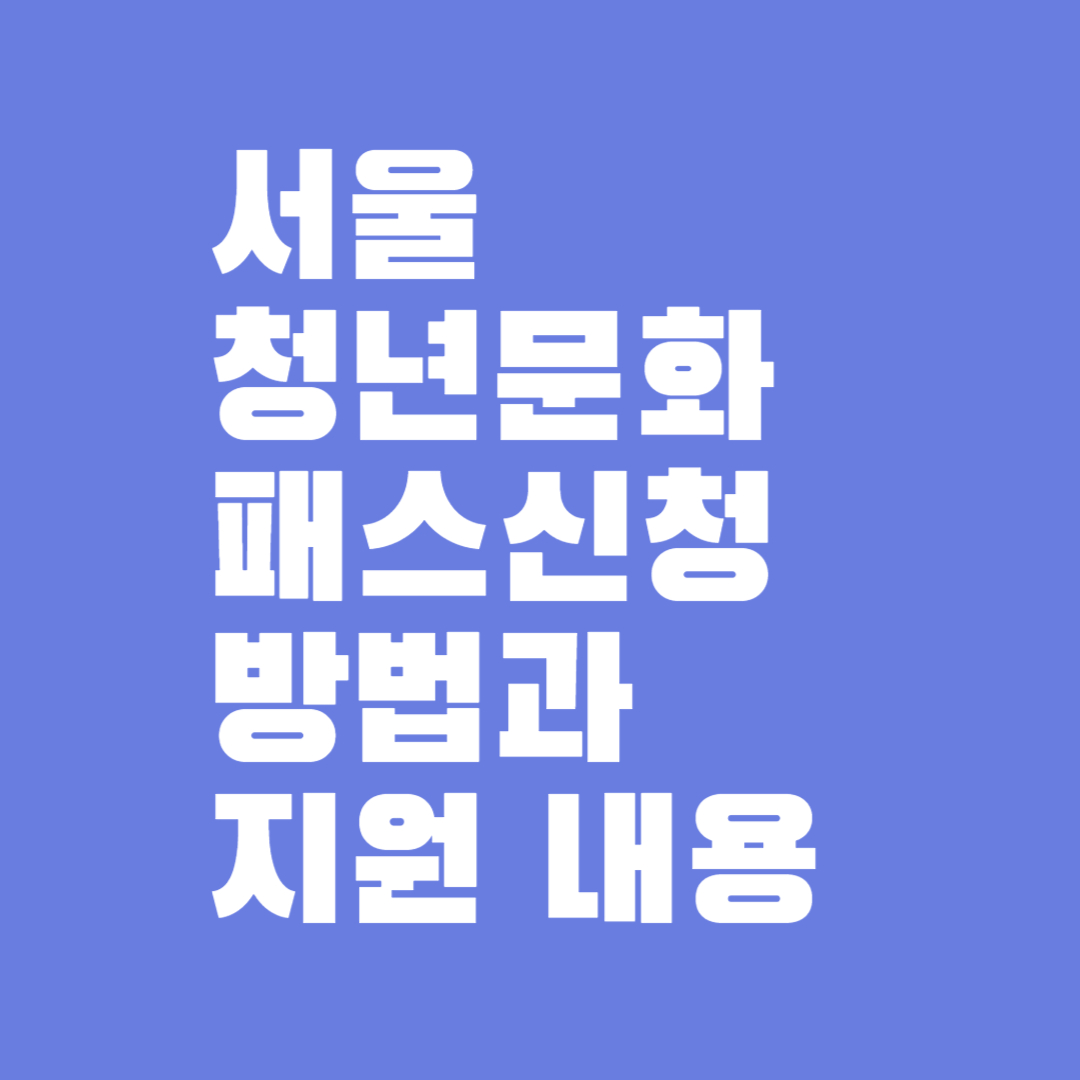 서울청년문화패스