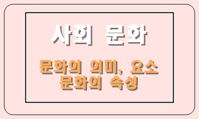  문화의 의미와 문화의 요소, 문화의 속성