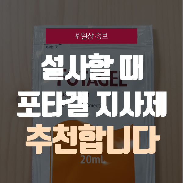  포타겔(Fotagel) 지사제 - 장염, 설사할 때 이거 추천! 스멕타 보다 좋아요. (디옥타헤드랄 스멕타이트)
