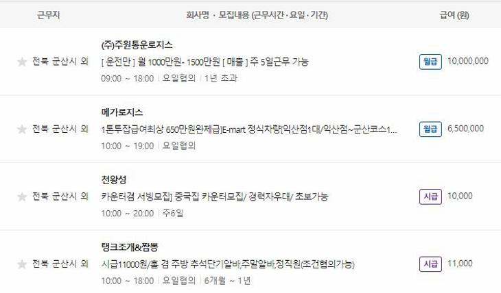 군산 벼룩시장
