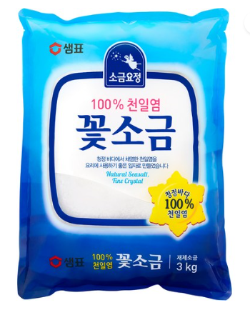 샘표 소금요정 꽃소금 3kg&#44; 1개