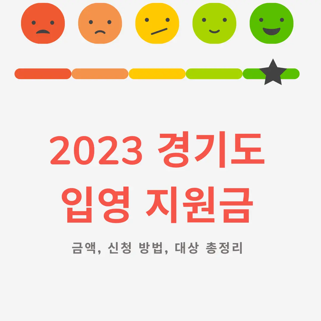  2023년 경기도 입영지원금 정리 각 시군구별 금액 지급 조건 신청방법 총정리