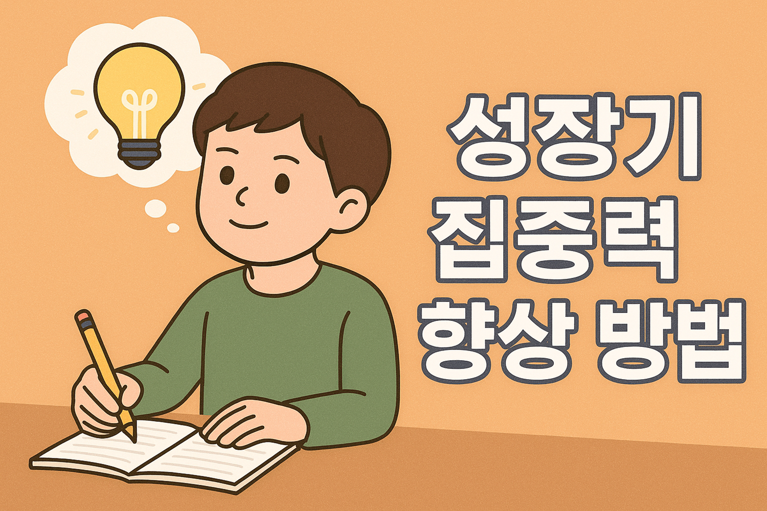 성장기 집중력 향상 방법