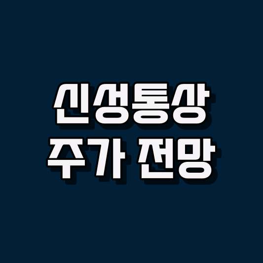신성통상 주가 전망