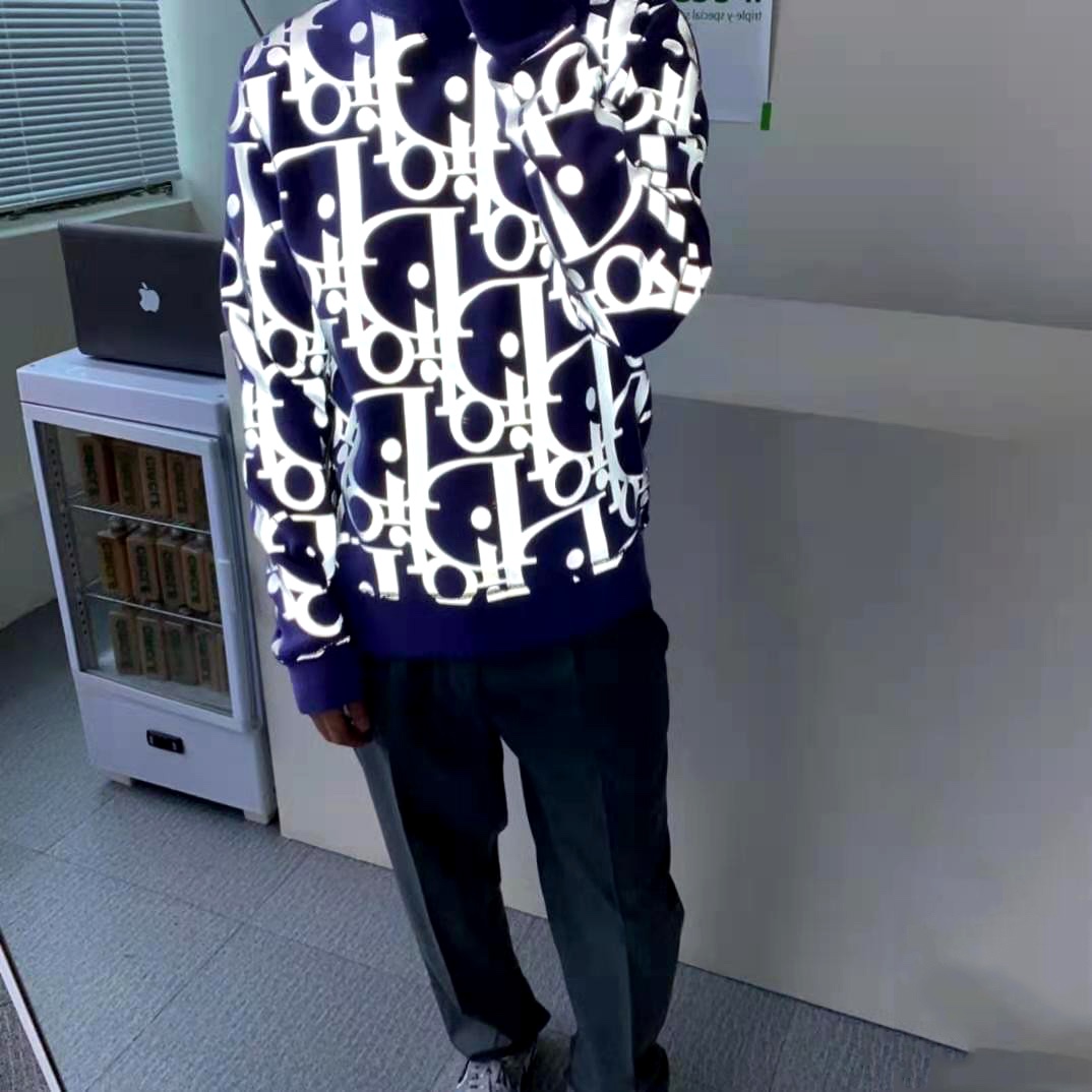  [DIOR] 디올 21SS 오블리크 리플렉티브 오버사이즈 스웨트 셔츠 니트 스웨터 113M630AT197 (3 COLOR)