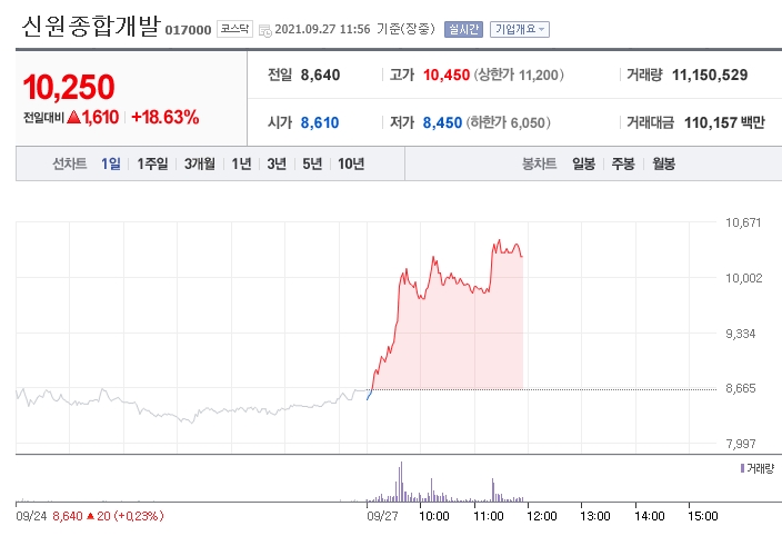 신원종합개발 건설 관련주 분석 5