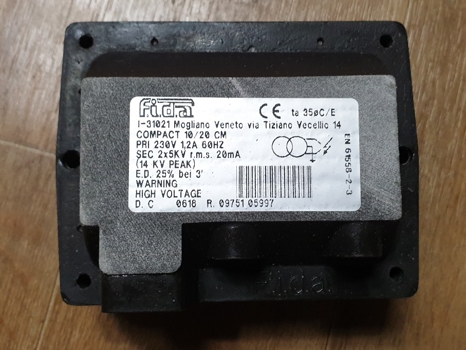  10/20CM , 10/20PM, 10/20, FIDA / igniter / mechanical transformer