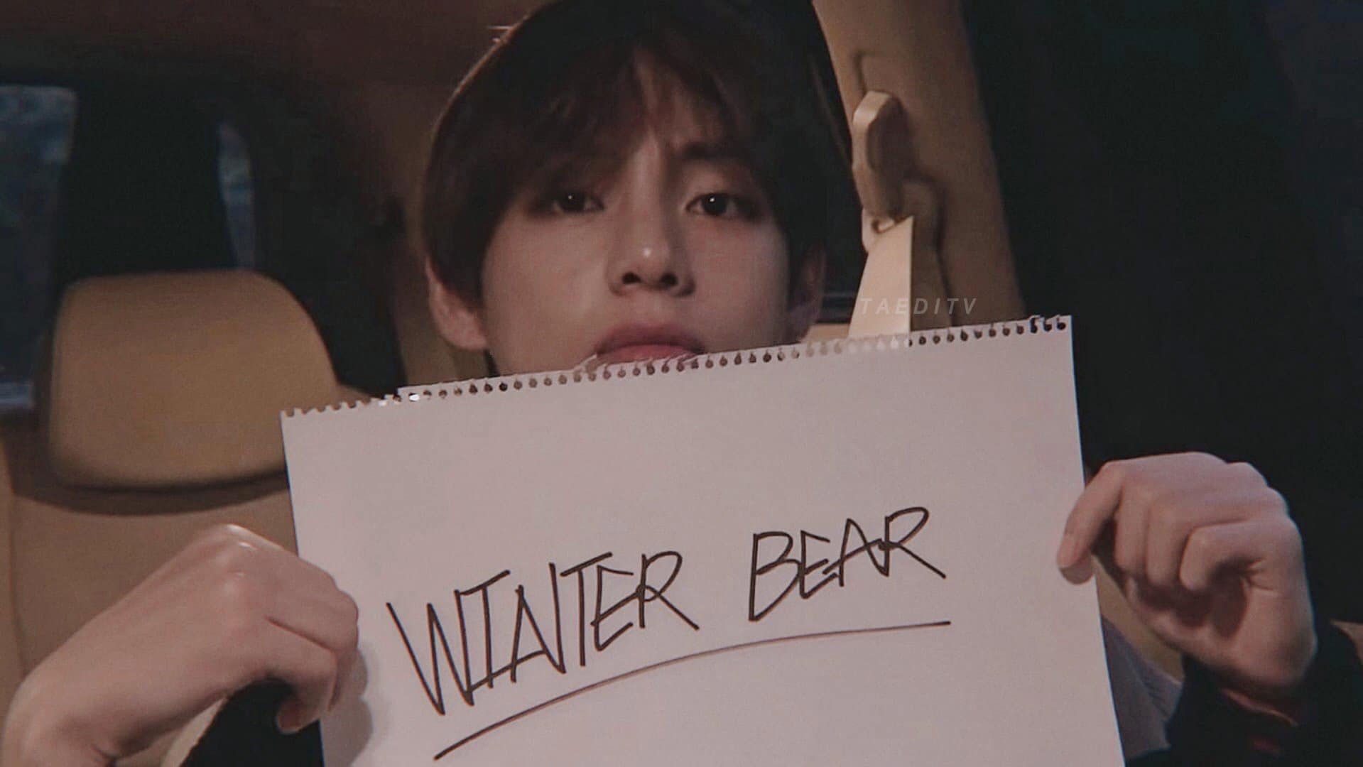  방탄소년단 뷔 태형아 윈터베어 1주년 진심으로 축하해