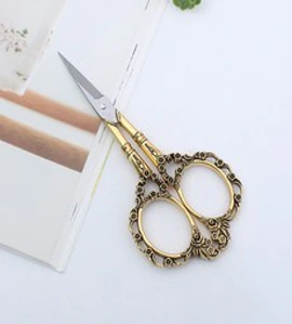 엔틱퀼트 쪽가위 11.5cm&#44; 골드&#44; 1개