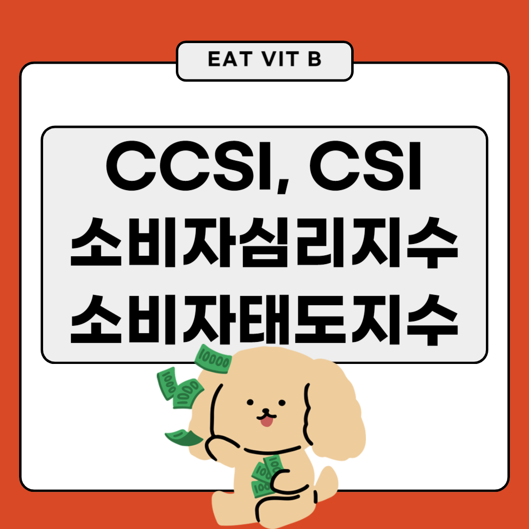 CCSI 소비자심리지수 CSI 소비자태도지수