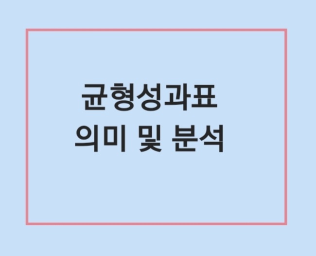  균형성과표(Balance Scorecard) 의미와 분석
