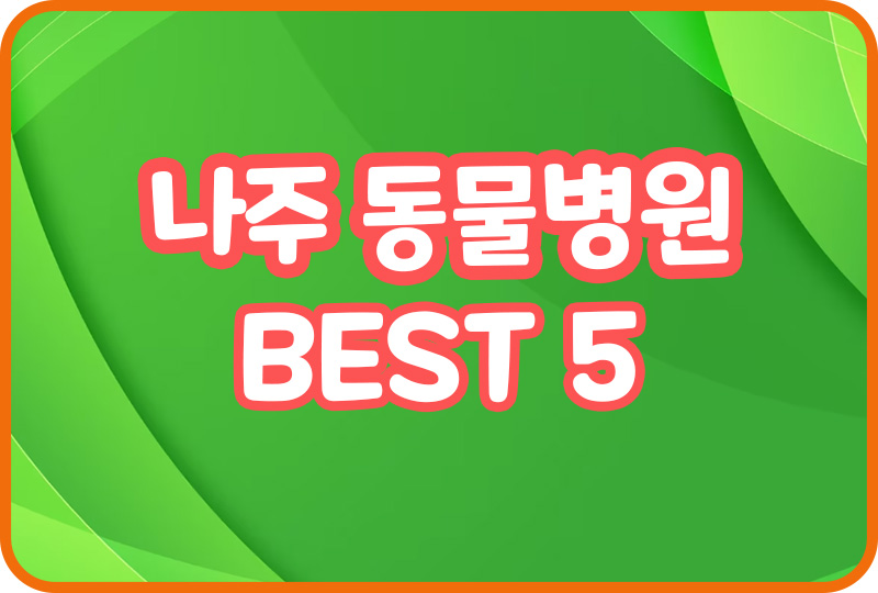  나주 동물병원 추천 고양이 강아지병원 치석제거 애견미용 반려견호텔