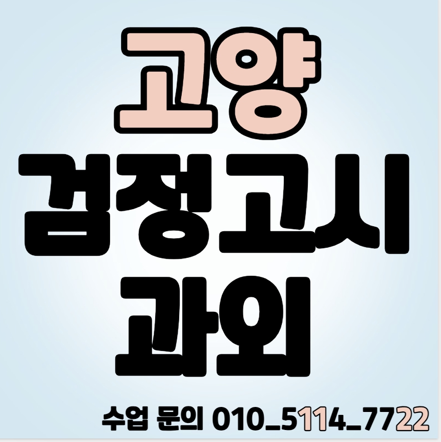 벽제동 중졸 검정고시과외 대자동 고졸 검정고시학원 일대일 전과목 고등 중등 국어 영어 수학 고득점 합격