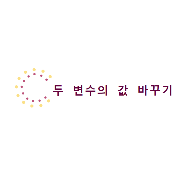  [JAVA] 두 변수의 값 바꾸기