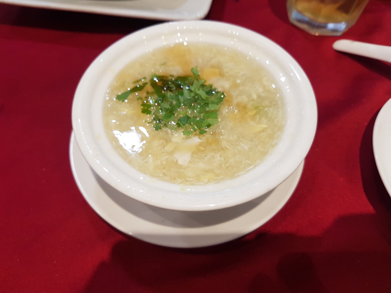 호치민 맛집 중화요리 전문점 Din Ky(1군) - 게살/아스파라거스 수프