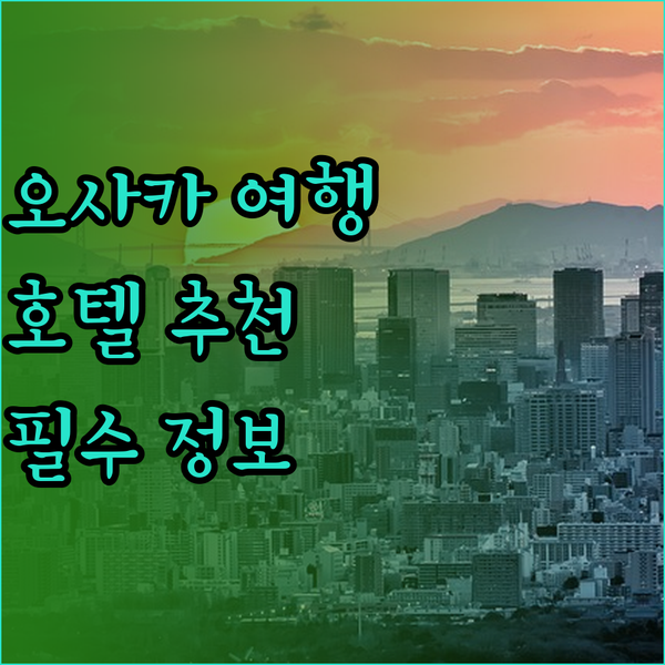 오사카 여행 필수 정보! 닛폰바시 신