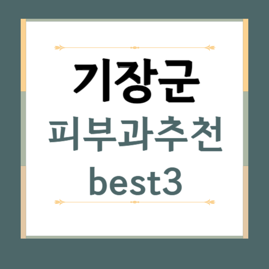 부산 기장 피부과 추천 BEST3 ❘ 전문의, 필러, 보톡스, 기미, 여드름, 후기 ❘ 잘하는 곳