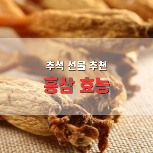  홍삼 효능 부작용 추석 선물 추천