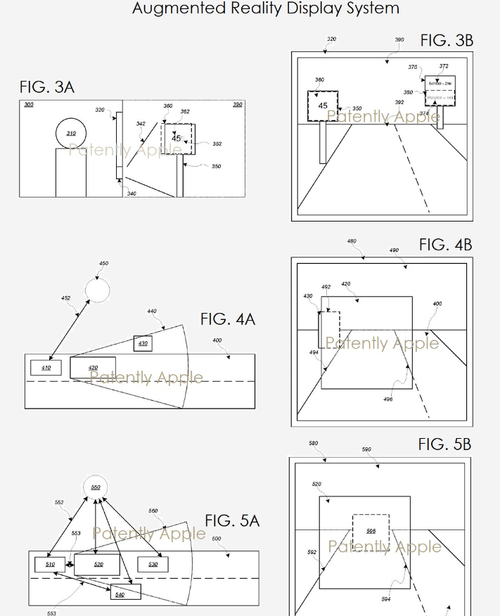 애플카 앞유리 증강현실 특허