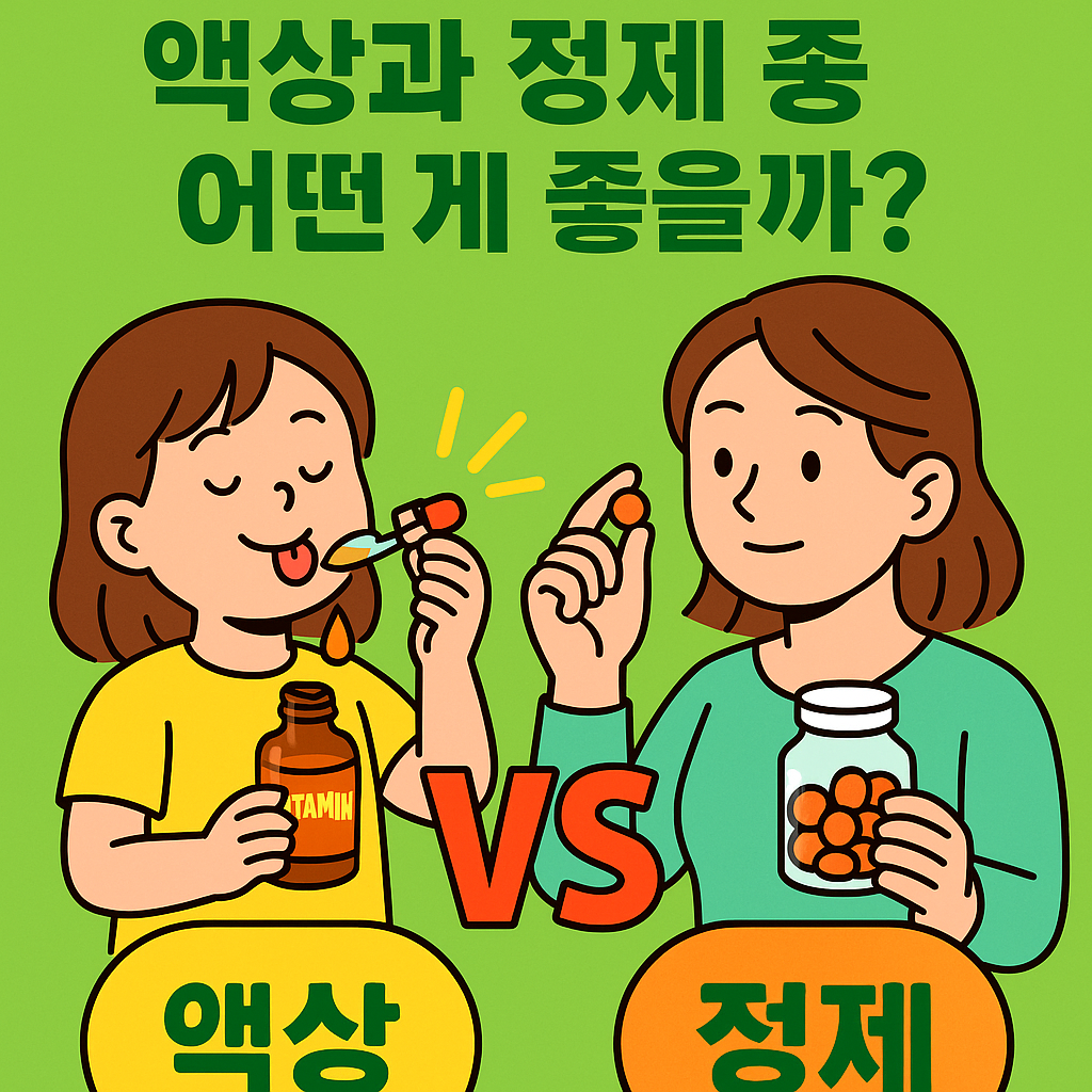 어린이 비타민, 액상과 정제 중 어떤 게 좋을까?
