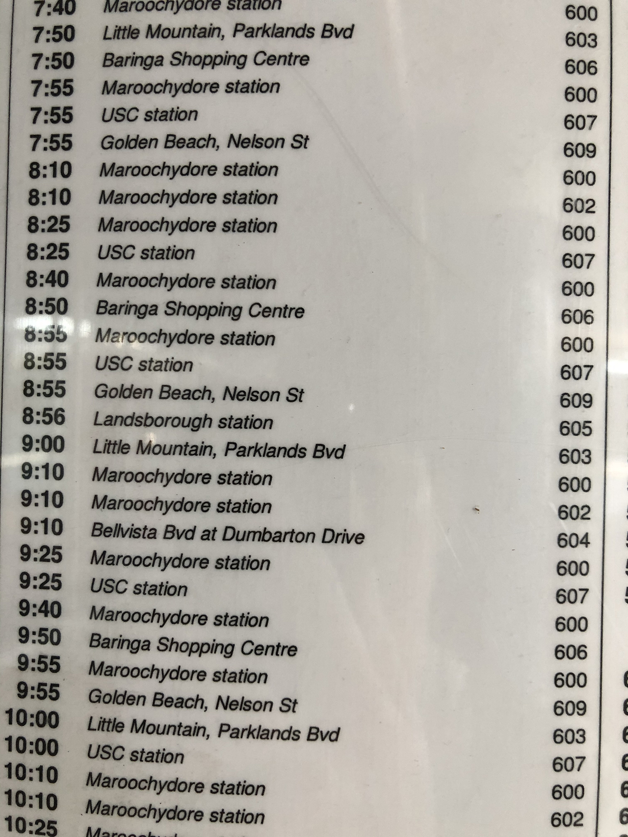 칼론드라 버스 터미널 버스 시간표