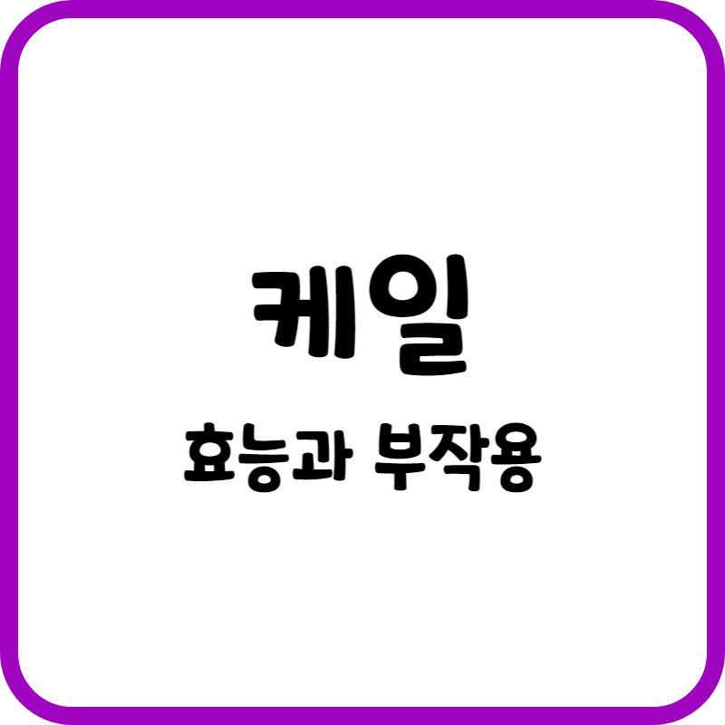 케일 효능과부작용