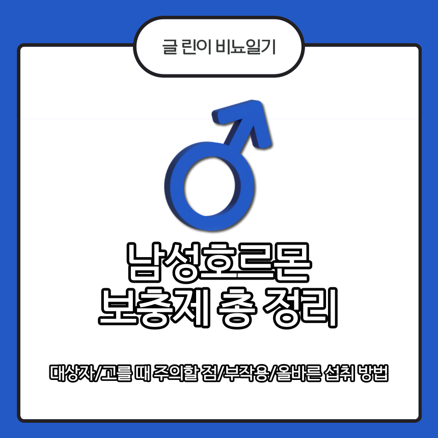  남성호르몬 보충제 총 정리