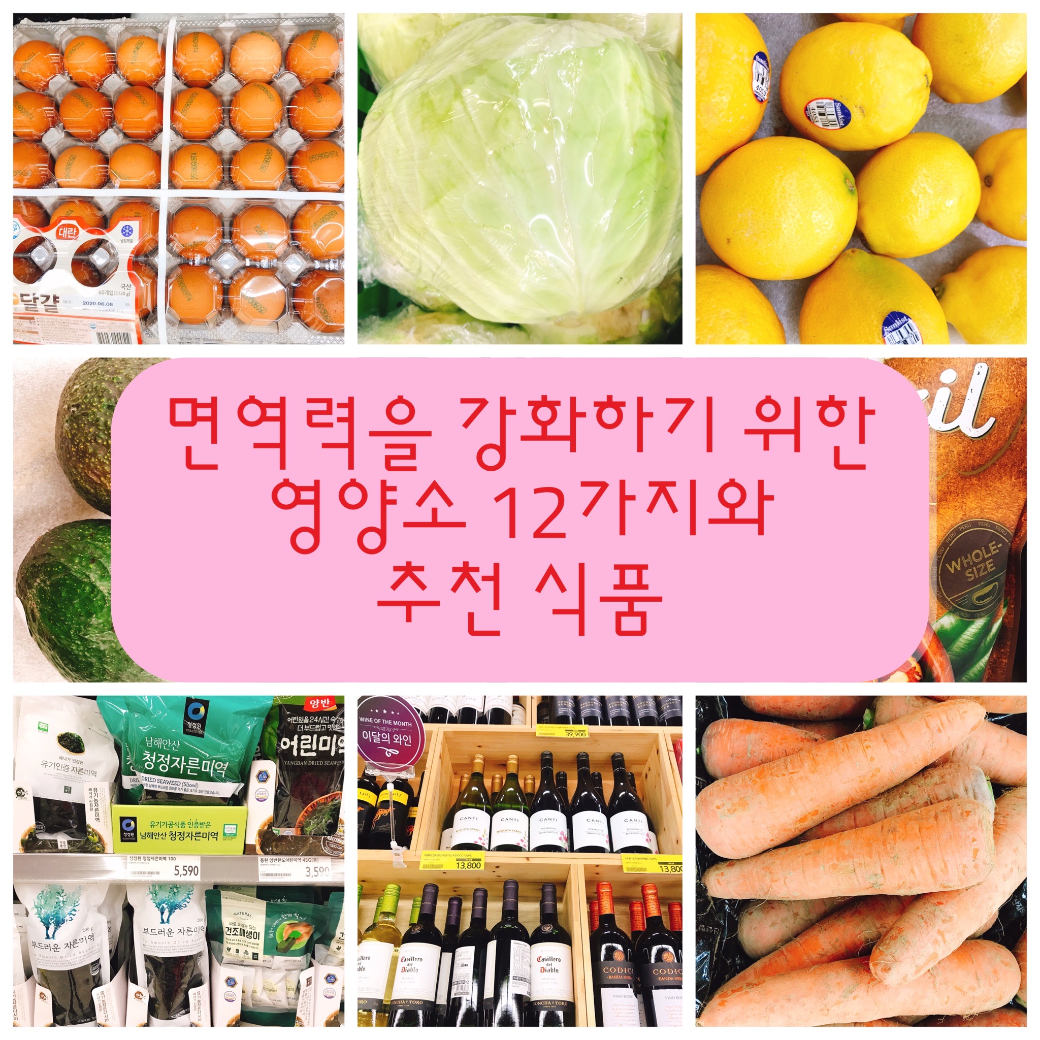  면역력 강화를 위한 영양소 12가지와 추천 식품