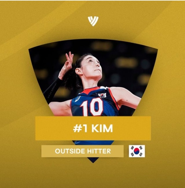  김연경, 2021 FIVB 베스트 플레이어 1위 등극