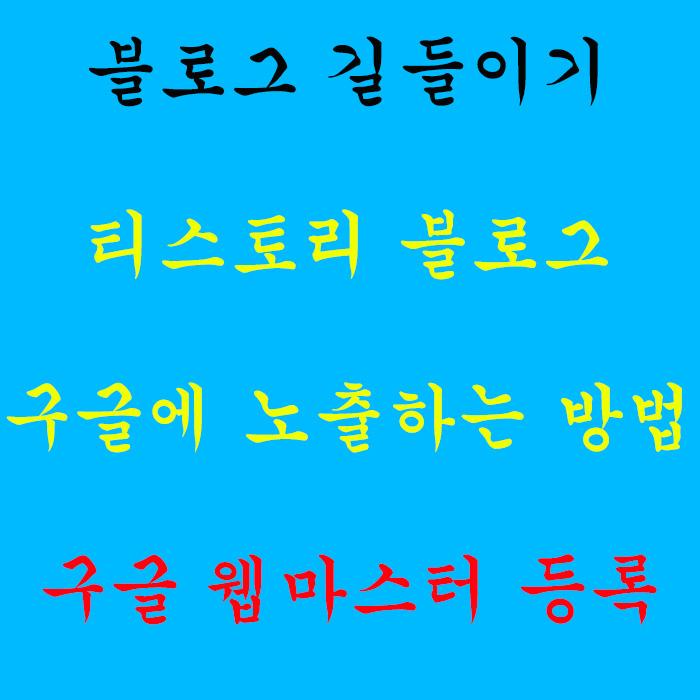  티스토리 블로그 구글에 노출하는 방법- 구글 웹마스터 등록