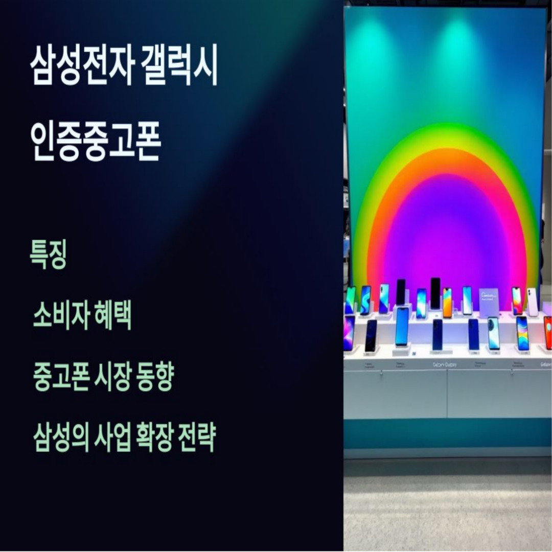 갤럭시 인증중고폰 특징, 소비자 혜택, 경제 관점, 미래 전망