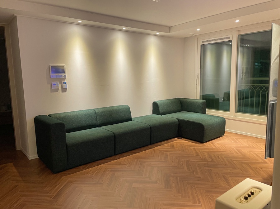 모듈소파 set3(딥그린색) 내돈내산 후기 [신혼집인테리어] 비아인키노 쇼룸방문/ 브레드 13