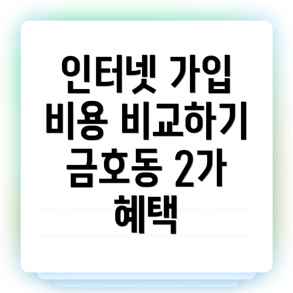 금호동2가 인터넷 가입