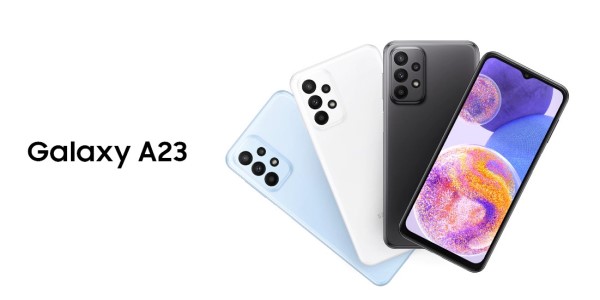 갤럭시A23 색상 블루, 화이트, 블랙