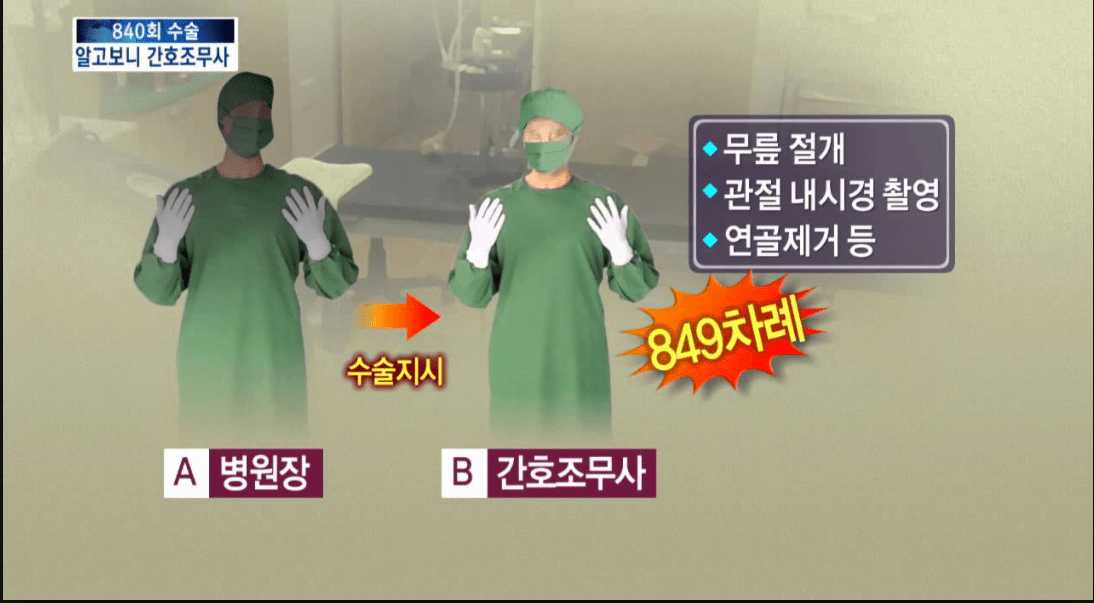  수술 849회 집도한 간호조무사