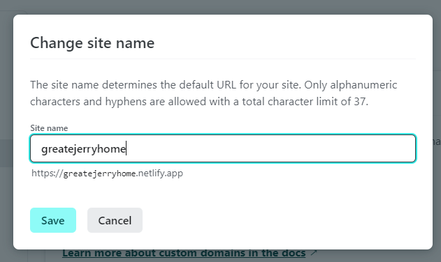 netlify로 도메인 주소 만들기