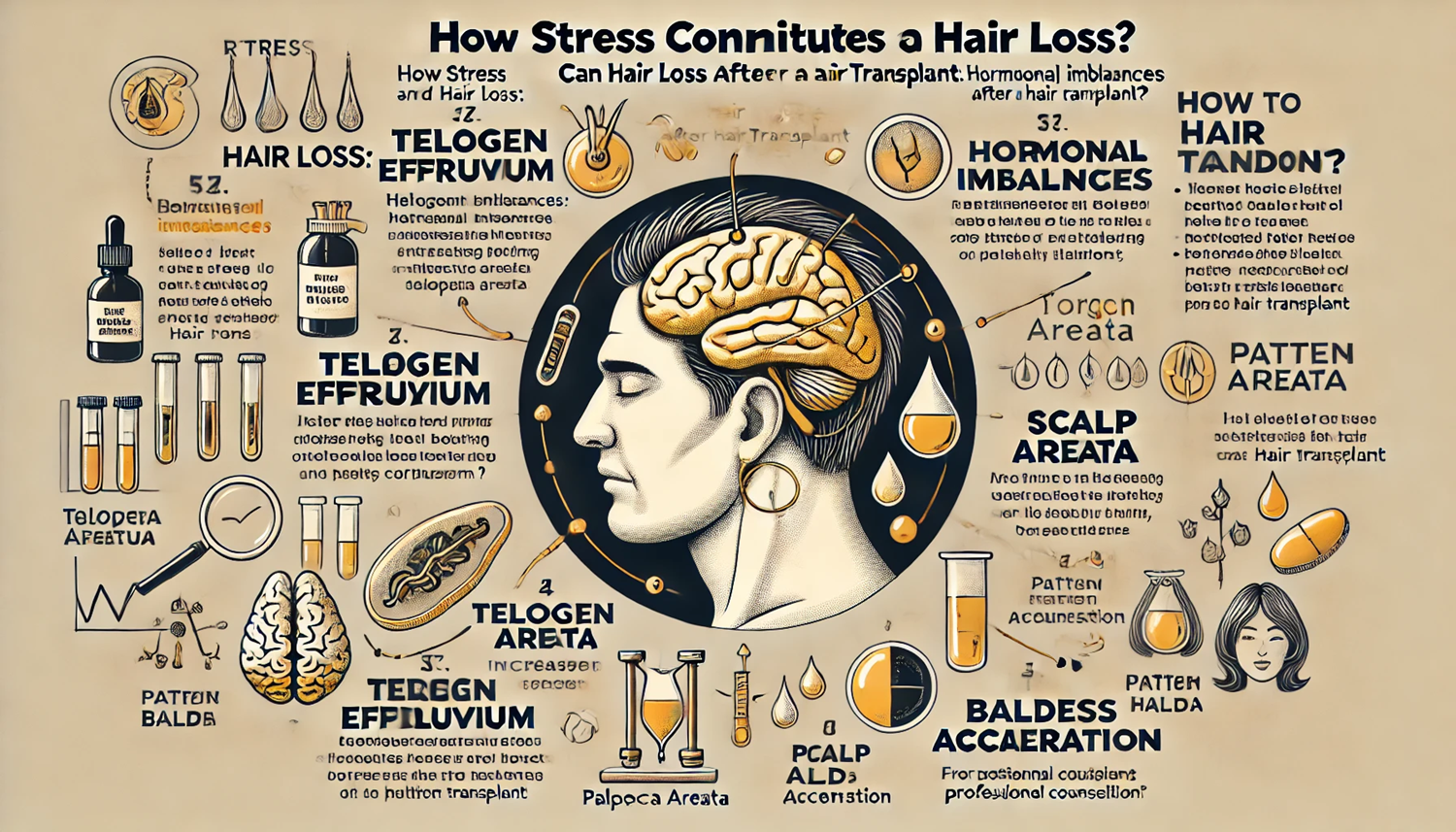스트레스와 탈모의 관계: 모발이식을 해도 탈모가 진행될까?