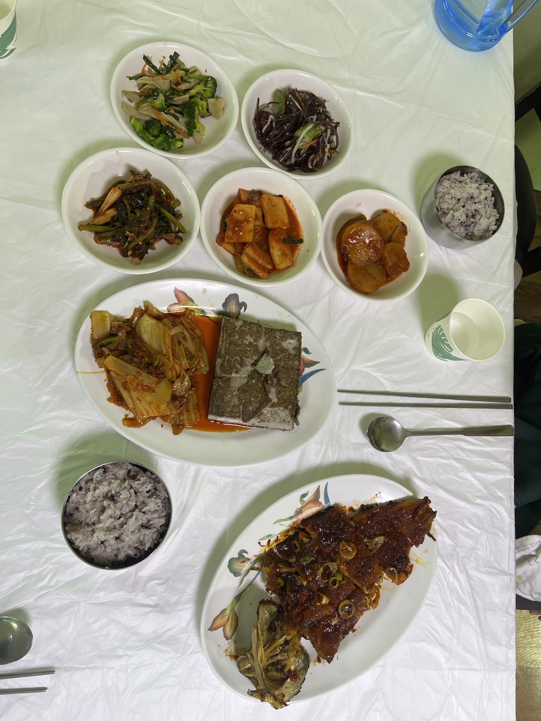 민수랜드-나무꾼순두부 두부김치와 황태구이