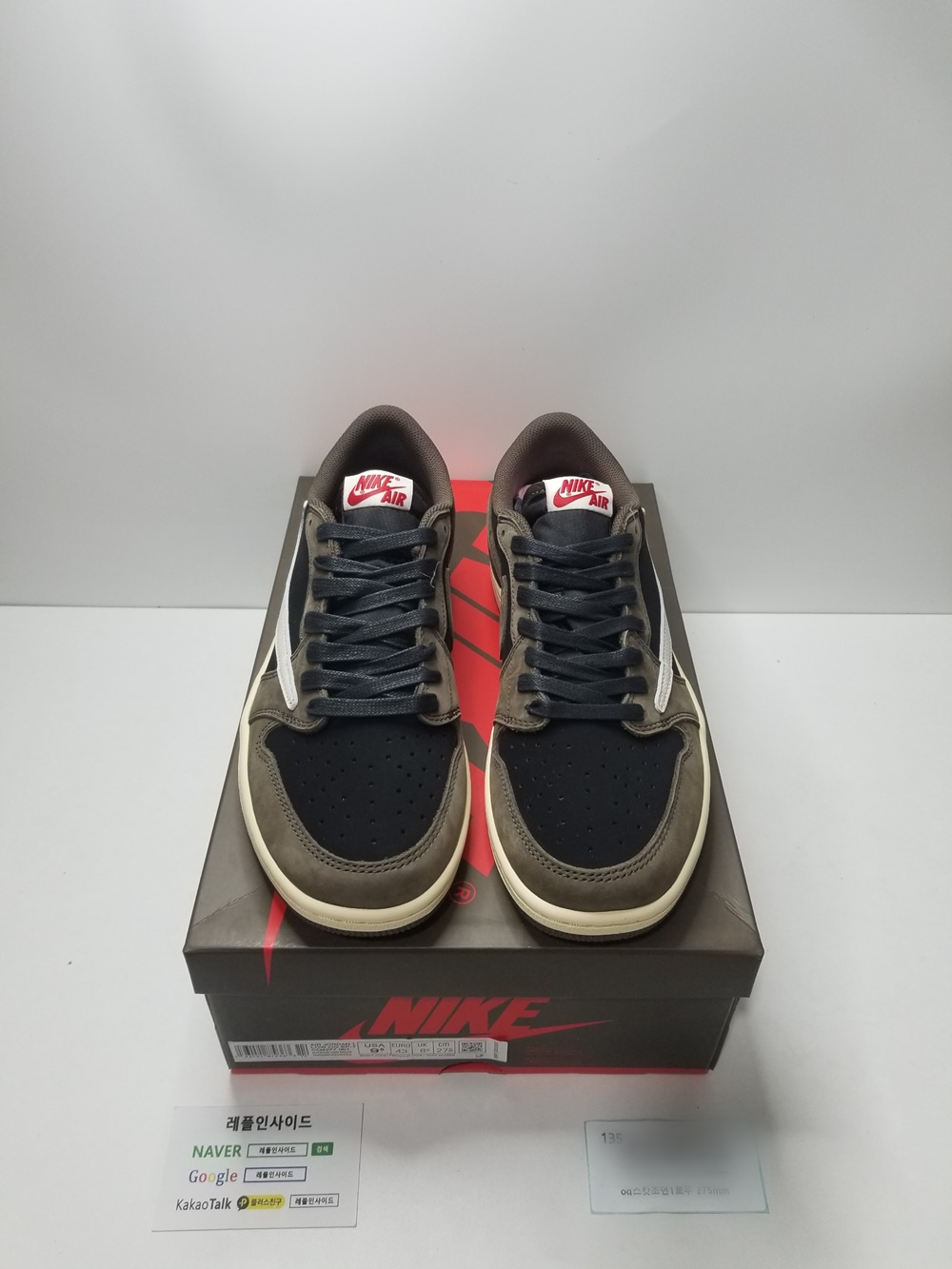  [AIR JORDAN] 트래비스 스캇 로우 X 에어조던1 칵터스잭 CQ4277-001 남성용 (OG공장)