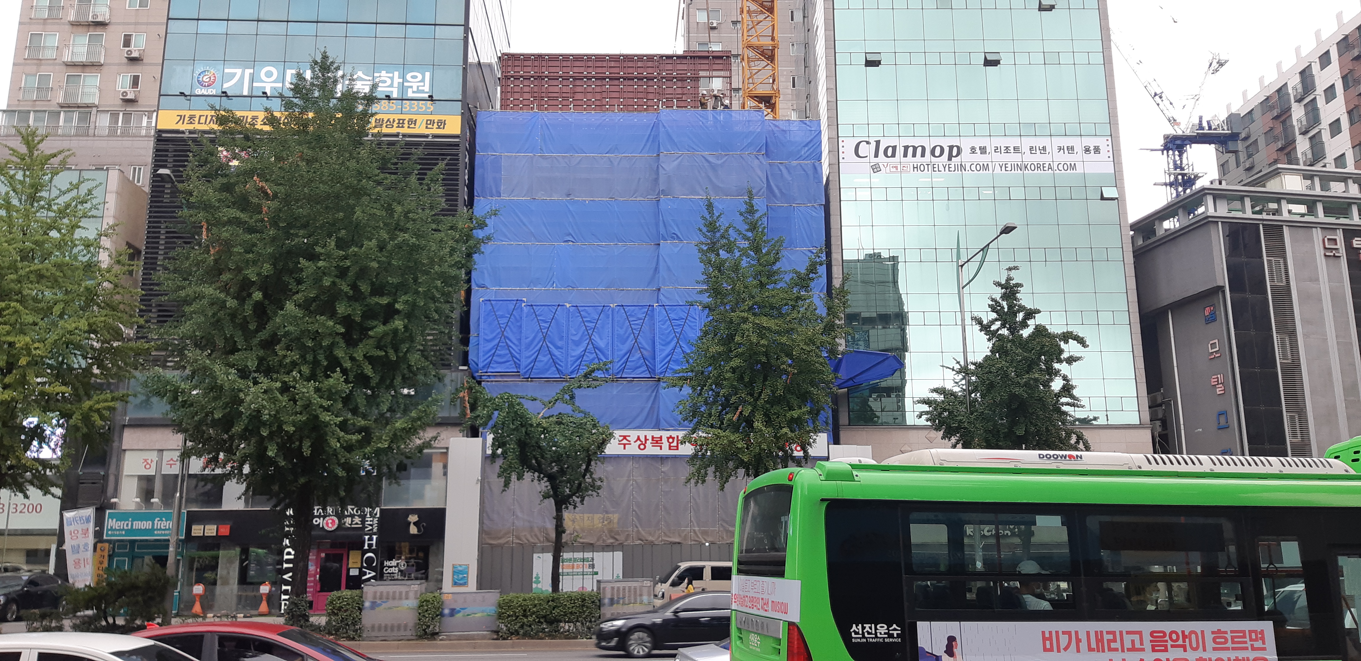  은평구 연신내역 건물 공사 현장 사진 082 효민아크로뷰 주상복합 아파트 신축현장 (korean construction)